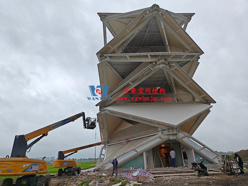 萬豪2023第8標-數智農業產業園先行啟動區塊項目設計施工總承包-瞭望塔膜結構工程