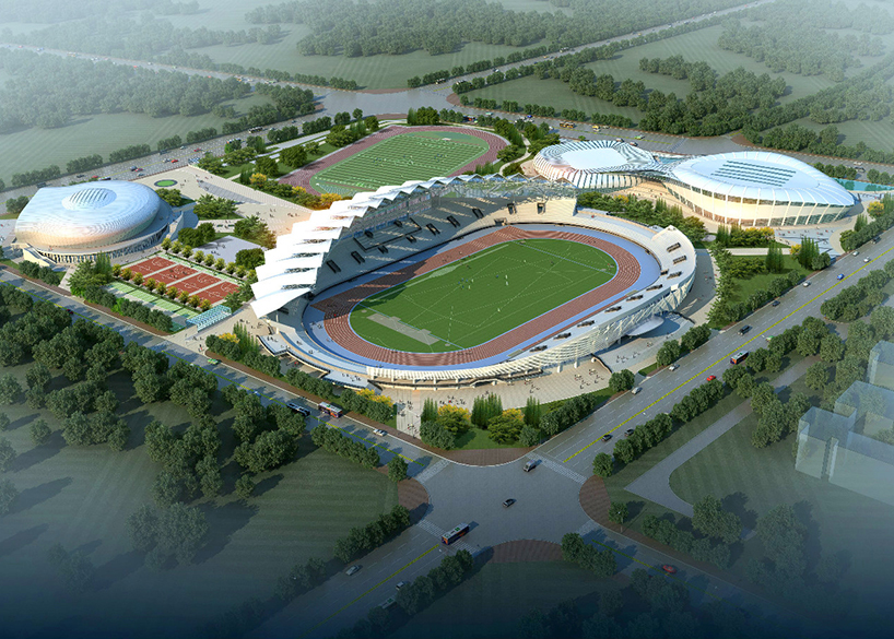 張掖奧體中心建設項目（EPC）總承包體育場PTFE膜結構專業分包工程