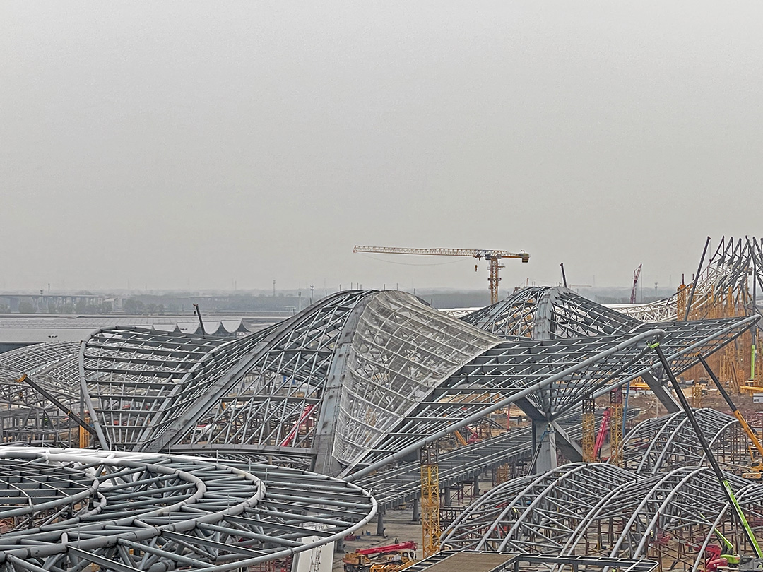 鄭州中原高鐵港數(shù)字展貿(mào)城鋼結(jié)構(gòu)項目
